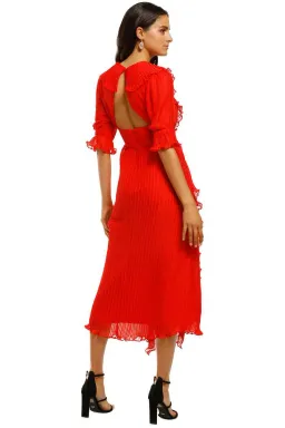 Talulah Sweet Sugar Midi Dress Red Size 8 for rent on The Volte - image 3