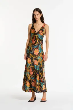 Sir the Label Artiste V Neck Slip Dress Print SIZE 0 for rent on The Volte - image 1