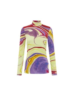 Alemais Luca Long Sleeve Top & Silk Skirt Set Multi Size 6 for rent on The Volte - image 2