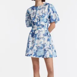 Sir the Label Amaris Open Back Mini Dress Floral Size 3 / AU 12 for rent on The Volte - image 2