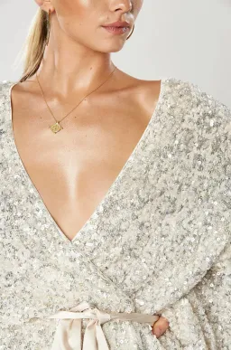 Winona Synergy Dress Silver Champagne Size M/Au 10  for rent on The Volte - image 3