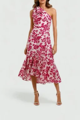 Talulah Les Saison Midi Dress Pink Size 8 for rent on The Volte - image 1