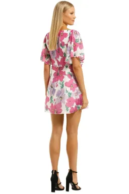 Talulah My Lover Mini Dress Poppy Paradise Multi Pink Print Size 8 for rent on The Volte - image 3