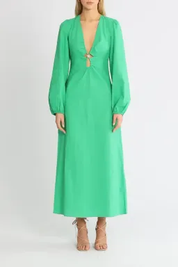 Suboo Elodie Keyhole Maxi Dress Green Size 10 for rent on The Volte - image 1