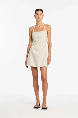 Sir The Label D'orsay Corded Strapless Mini Dress Ecru Size 6  for rent on The Volte - image 1