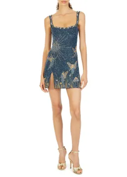 Clio Peppiatt Midnight Dress Navy Sequin Size XS/Au 6 for rent on The Volte - image 1