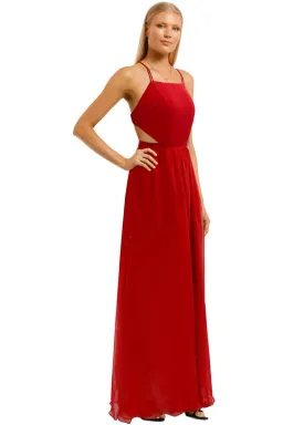 Fame and Partners Mildred Dress Red Maxi Dress Size 8 for rent on The Volte - image 2