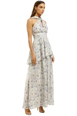 AJE Fraser Maxi Dress in Cream Print Size 8 for rent on The Volte - image 2