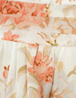 Sofia The Label Mila Babydoll Midi Dress Rose White Size 12 for rent on The Volte - image 3