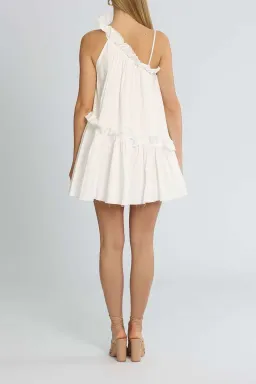 AJE  Romance Mini Dress White Size 6 for rent on The Volte - image 3