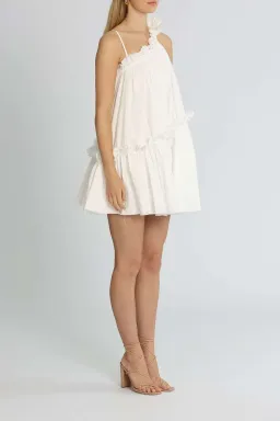 AJE  Romance Mini Dress White Size 6 for rent on The Volte - image 2