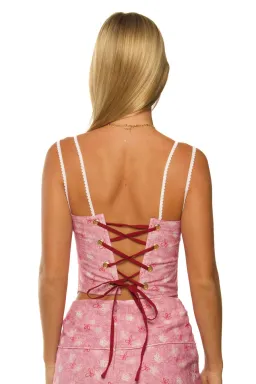 Eisha Corset Top Pink Size S/ Au 8 for rent on The Volte - image 2