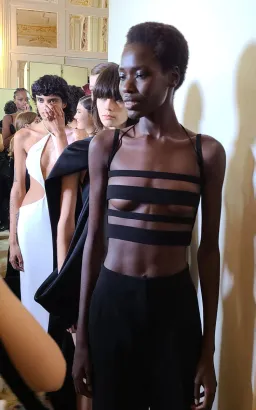 Monot Cutout Crop Top Black Size 4 for rent on The Volte - image 3