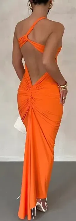 Melani The Label Melina Dress in Orange Size M / AU 10 for rent on The Volte - image 2