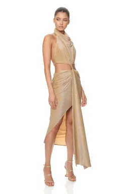 Eliya The Label Aphrodite Dress Gold Size 14 for rent on The Volte - image 1