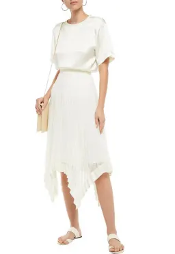 Zimmerman Espionage Lace Panelled Skirt Cream AU 8  for rent on The Volte - image 1