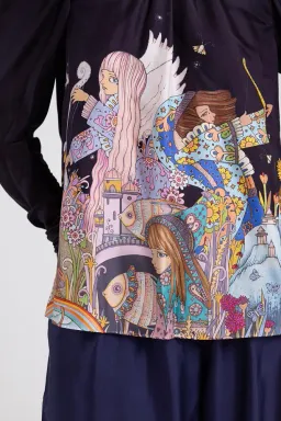 Zimmermann Celestial Zodiac Blouse & Pants Set Print Size 4/Au 16 for rent on The Volte - image 3