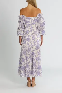 Alice McCall Mary Anne Midi Dress in Lavender Floral Size 8 for rent on The Volte - image 3