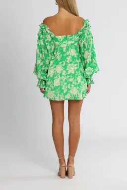 Alice McCall Mary Anne Mini Dress in Green Floral Size 10 for rent on The Volte - image 3