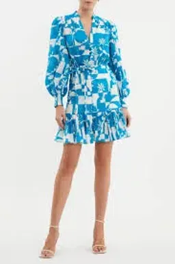 Rebecca Vallance Ibiza Mini Dress Print Size 10 for rent on The Volte - image 2