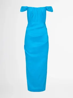 Sheike Audrey Midi Dress Blue Size 12 for rent on The Volte - image 4
