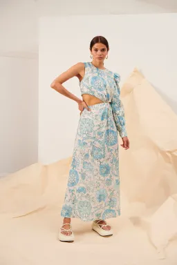 Kate Ford Nemea Opened Gown Floral Size 4 / AU 14 for rent on The Volte - image 1