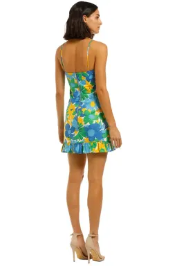 By Johnny Sunday Frill Mini Dress Floral Size 8 for rent on The Volte - image 3