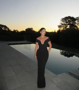 Solace London Marlowe Gown Black Size 6 for rent on The Volte - image 2