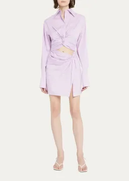 Anna Quan Dress Lola Shirt Dress Lilac Size 12 for rent on The Volte - image 1