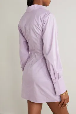 Anna Quan Dress Lola Shirt Dress Lilac Size 12 for rent on The Volte - image 3