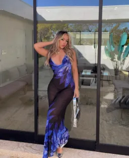 Rat & Boa Coralina Maxi Dress Blue Size M/Au 10 for rent on The Volte - image 4