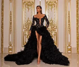 Albina Dyla Beaded Bodice Full Tulle Dress Black Size 6 for rent on The Volte - image 1