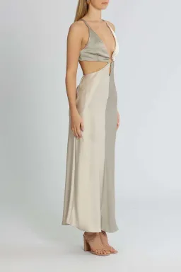 Bec and Bridge Felix Maxi Dress Grey Size 12 for rent on The Volte - image 3