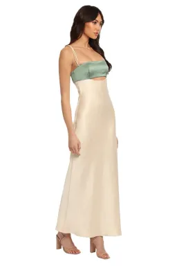 Bec and Bridge Carrie Maxi Dress Cream Green Size 6 for rent on The Volte - image 3
