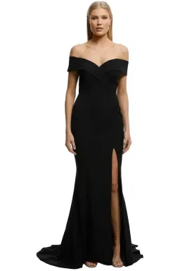 Samantha Rose Gia Lace Bodice Gown in Black Size 12 for rent on The Volte - image 1