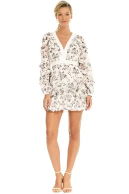 Talulah Reminisce Long Sleeve Mini Dress Print Size 8 for rent on The Volte - image 1