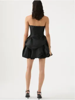 AJE Daybreak Strapless Mini Dress Black Size 8 for rent on The Volte - image 2