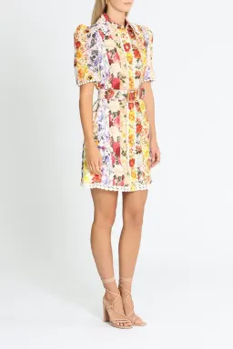 Zimmermann Wonderland Shirt Dress Multi Size 10 AU for rent on The Volte - image 2