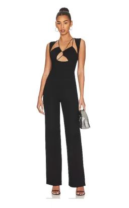 Superdown Raya Jumpsuit Black Size 8 for rent on The Volte - image 1