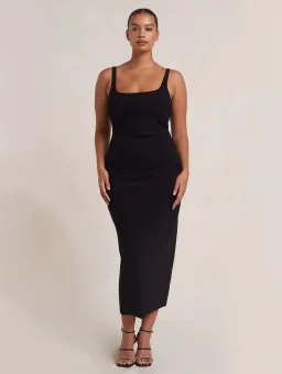 Bec & Bridge Be Mine Square Neck Dress Black Size 12 for rent on The Volte - image 1