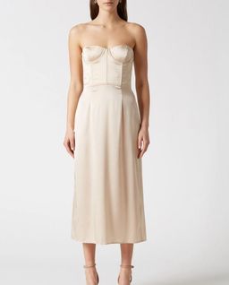 Scanlan Theodore Silk Bustier Slip Nude Size 6 for rent on The Volte - image 1