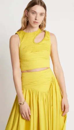 Aje Jolie Abstract Cut Out Top Size 14 & Jolie Asymmetric Midi Skirt Size 12  for rent on The Volte - image 5