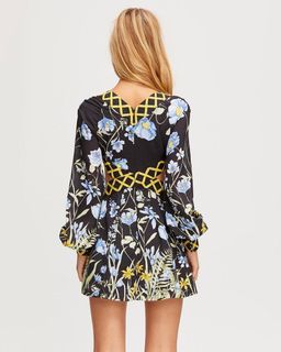 Alice Mcall Flower Girl Mini Dress Black Size 4  for rent on The Volte - image 2