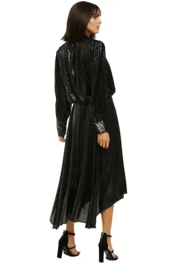 Camilla and Marc Emelie Waisted Dress in Black Size 12 for rent on The Volte - image 3