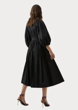 Aje Audrey Waisted Midi Dress Black Size 10 for rent on The Volte - image 3