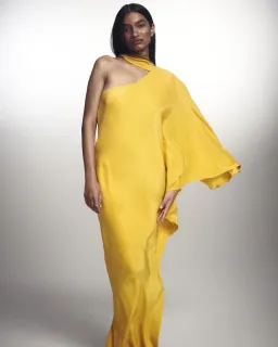 Ginger & Smart Perpetual Silk Gown Sunflower Size 8 for rent on The Volte - image 4