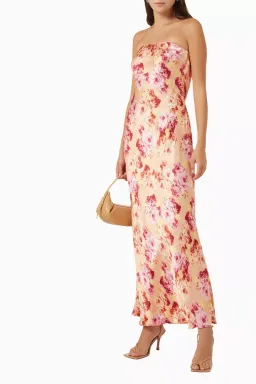 Bec & Bridge Moon Dance Strapless Dress Belle Floral Size 8 for rent on The Volte - image 1