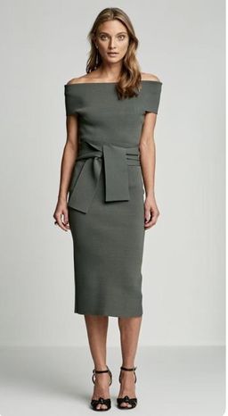 SCANLAN THEODORE  Off the Shoulder Crepe Knit Dress for rent on The Volte - image 1