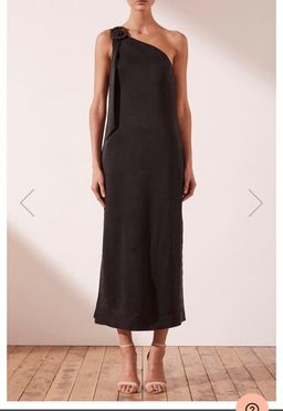 Shona Joy One Shoulder Black Dress Size 12 for rent on The Volte - image 1