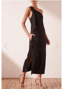 Shona Joy One Shoulder Black Dress Size 12 for rent on The Volte - image 4